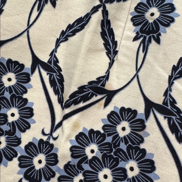 J. Crew Trellis Skirt Blue & White Floral Scroll Mini A-Line Skirt Size 10 - Picture 5 of 7